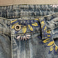 Flower Jeans - Waist 32"
