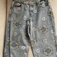 Flower Jeans - Waist 32"