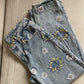 Flower Jeans - Waist 32"