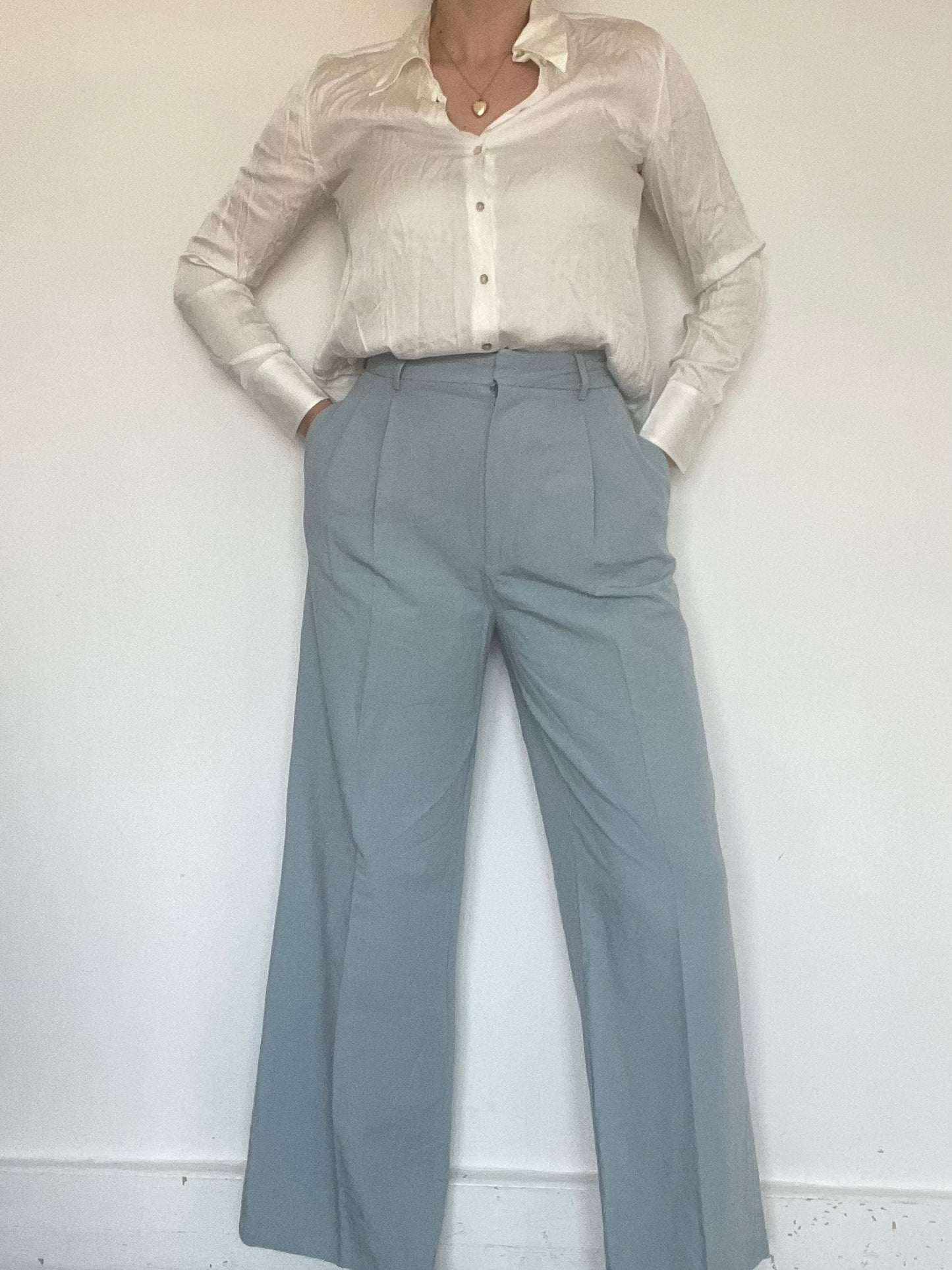 Zara Blue Trousers - Size M