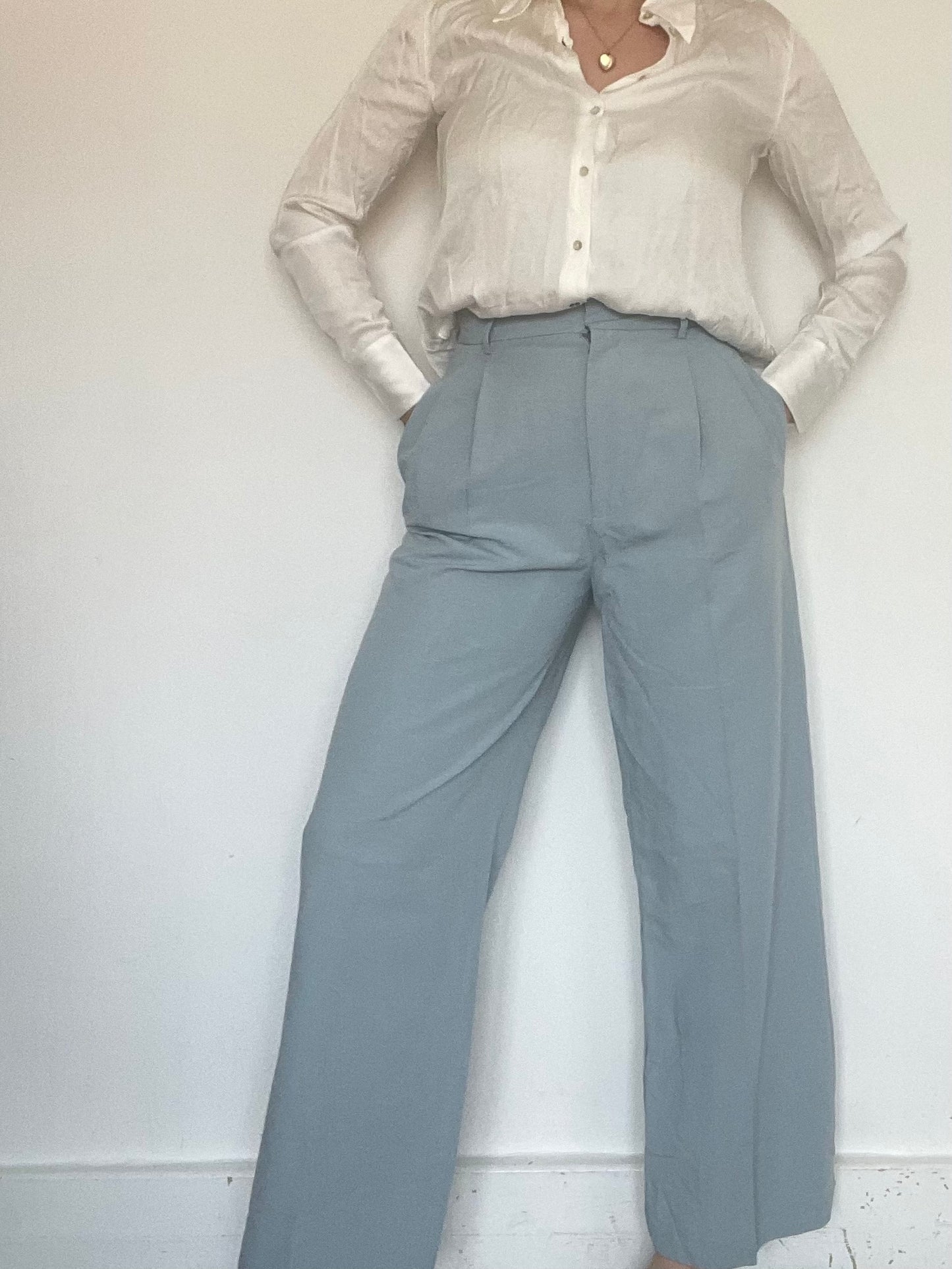 Zara Blue Trousers - Size M