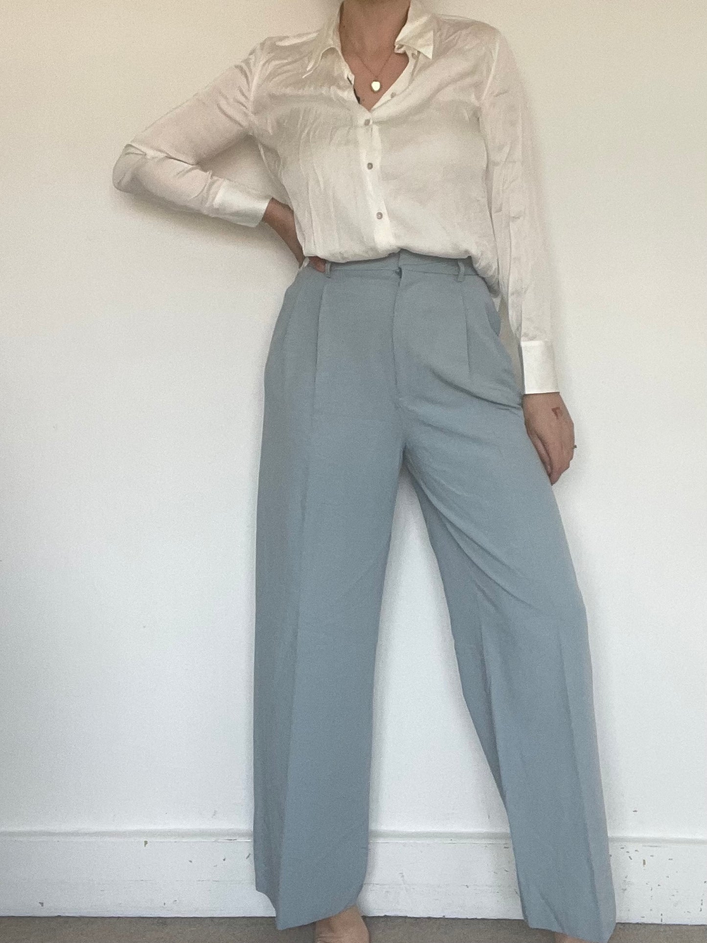 Zara Blue Trousers - Size M