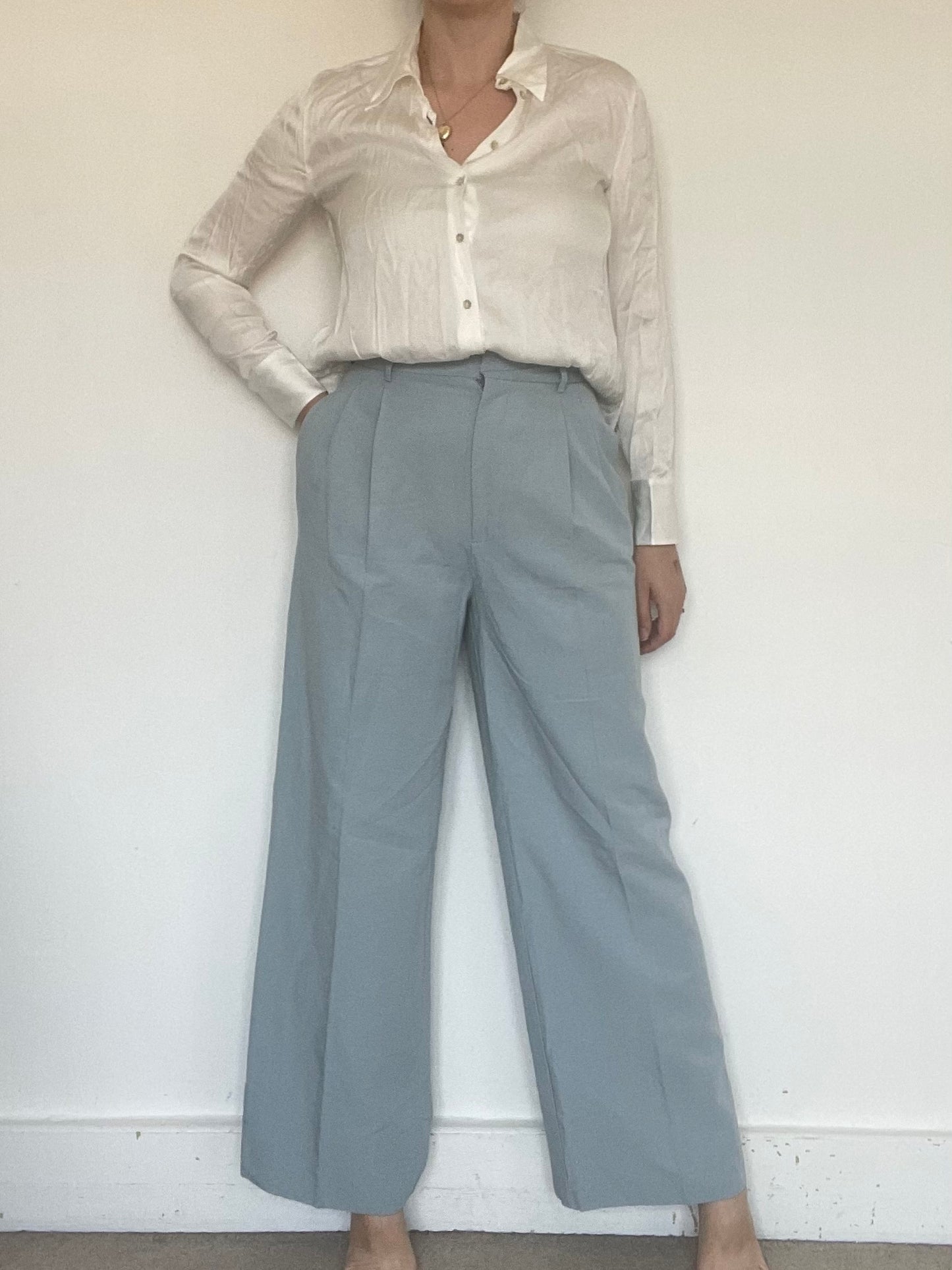 Zara Blue Trousers - Size M