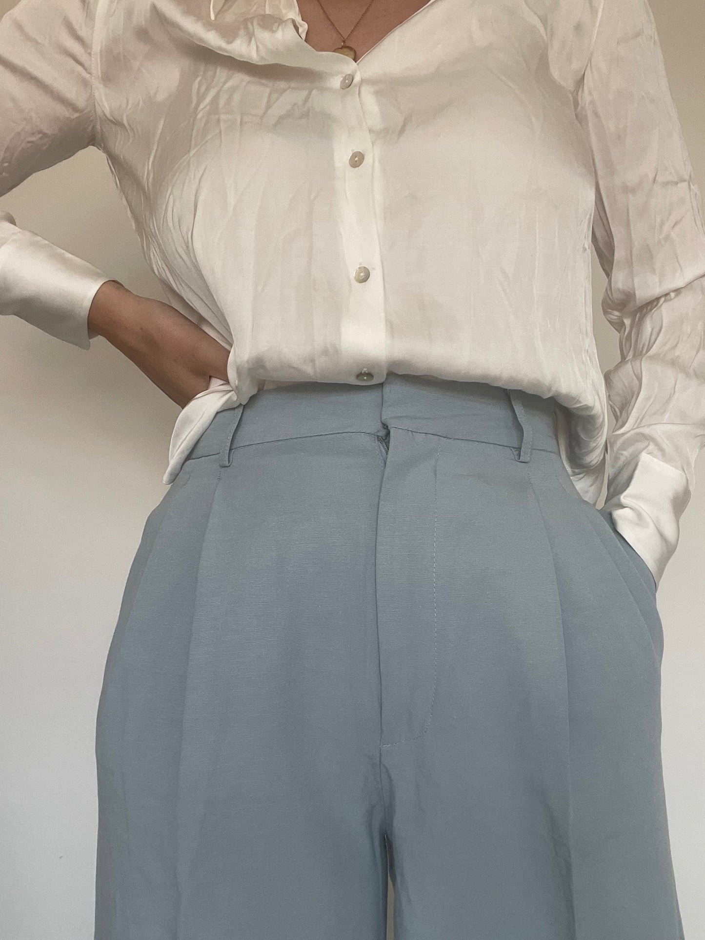 Zara Blue Trousers - Size M