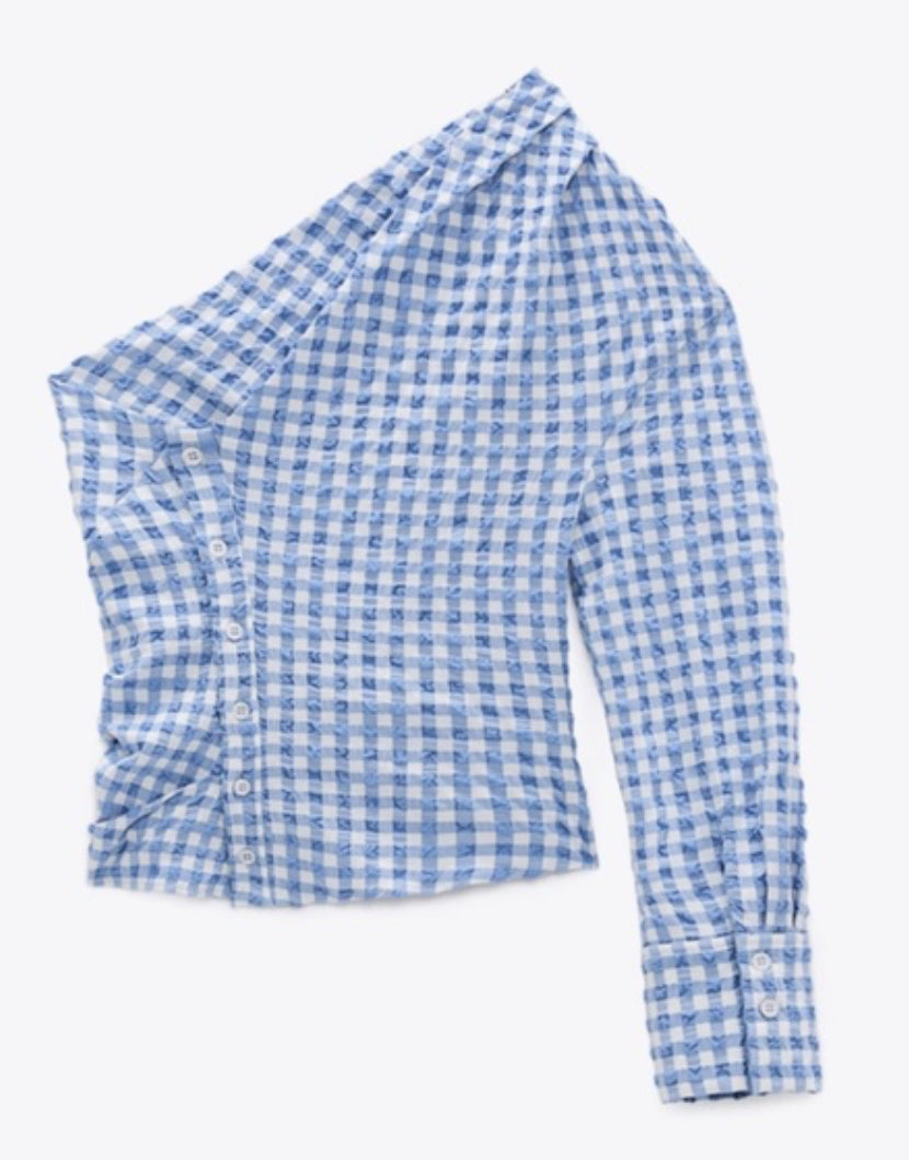 Zara Gingham Top NEW - Size M