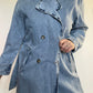 Pull & Bear Denim Trench - Size Small