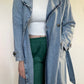 Pull & Bear Denim Trench - Size Small