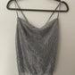 Topshop Silver Top NEW - Size 8