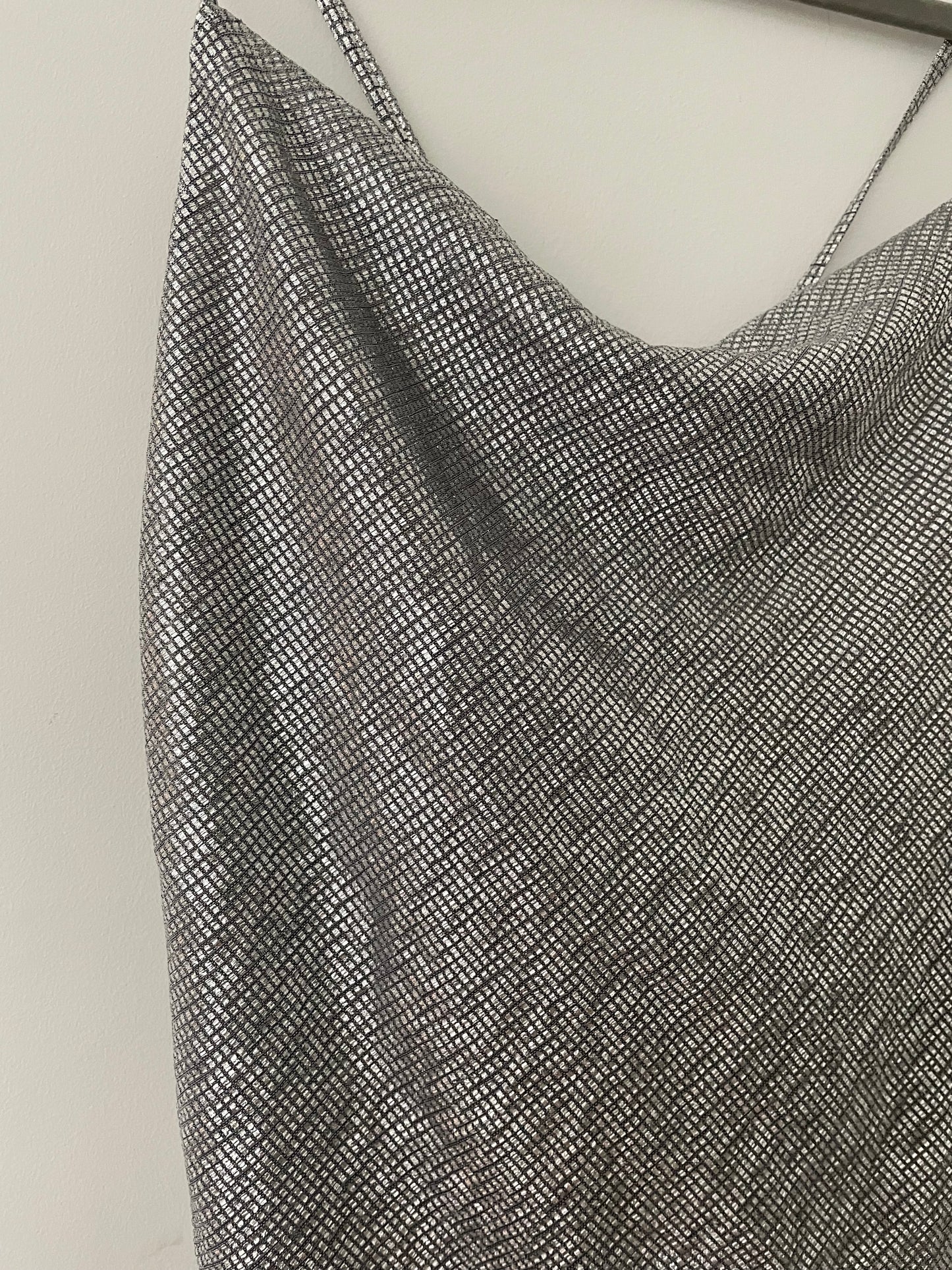 Topshop Silver Top NEW - Size 8