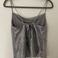 Topshop Silver Top NEW - Size 8