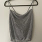 Topshop Silver Top NEW - Size 8