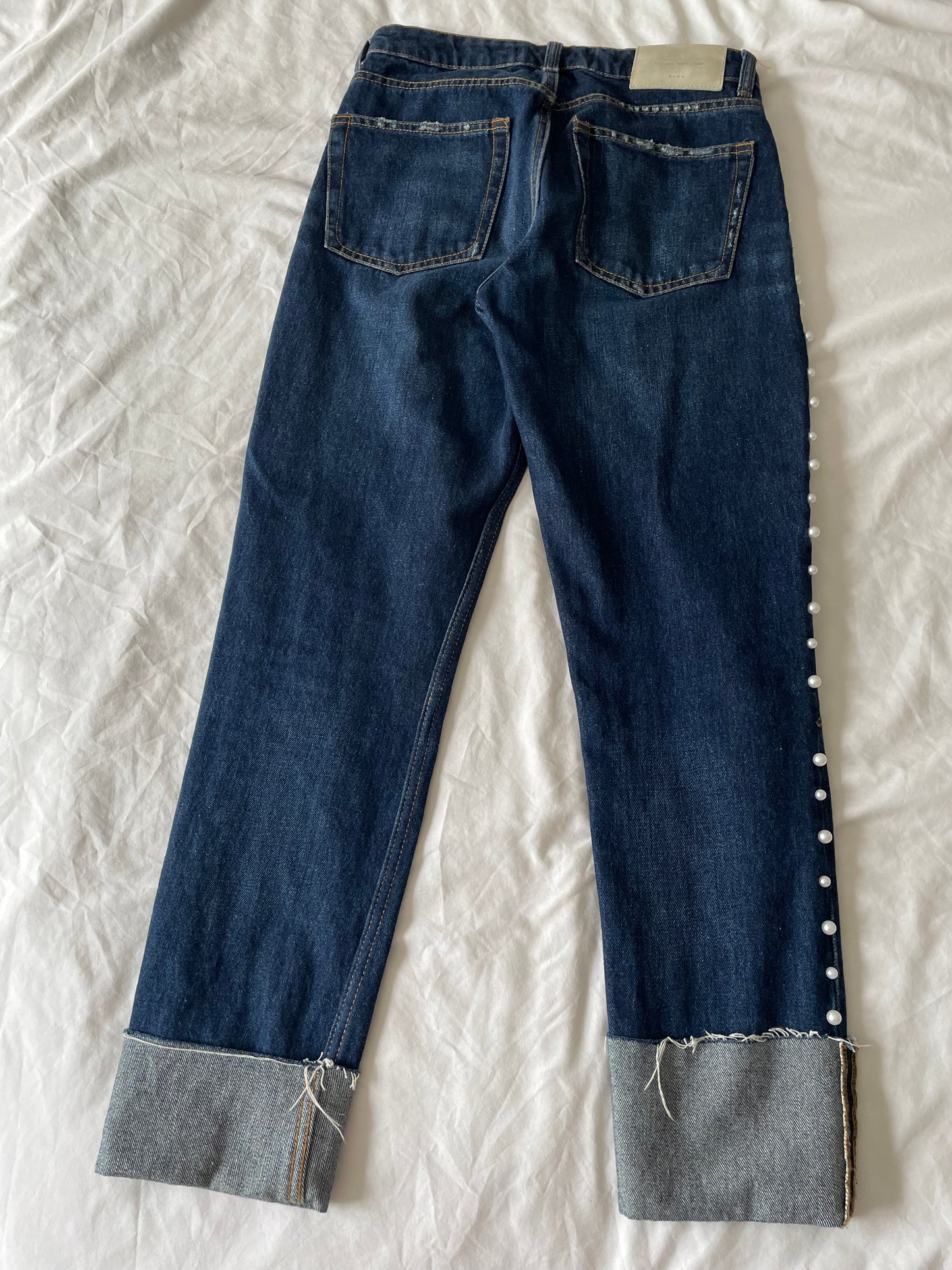 Zara Pearl Jeans - Size 6