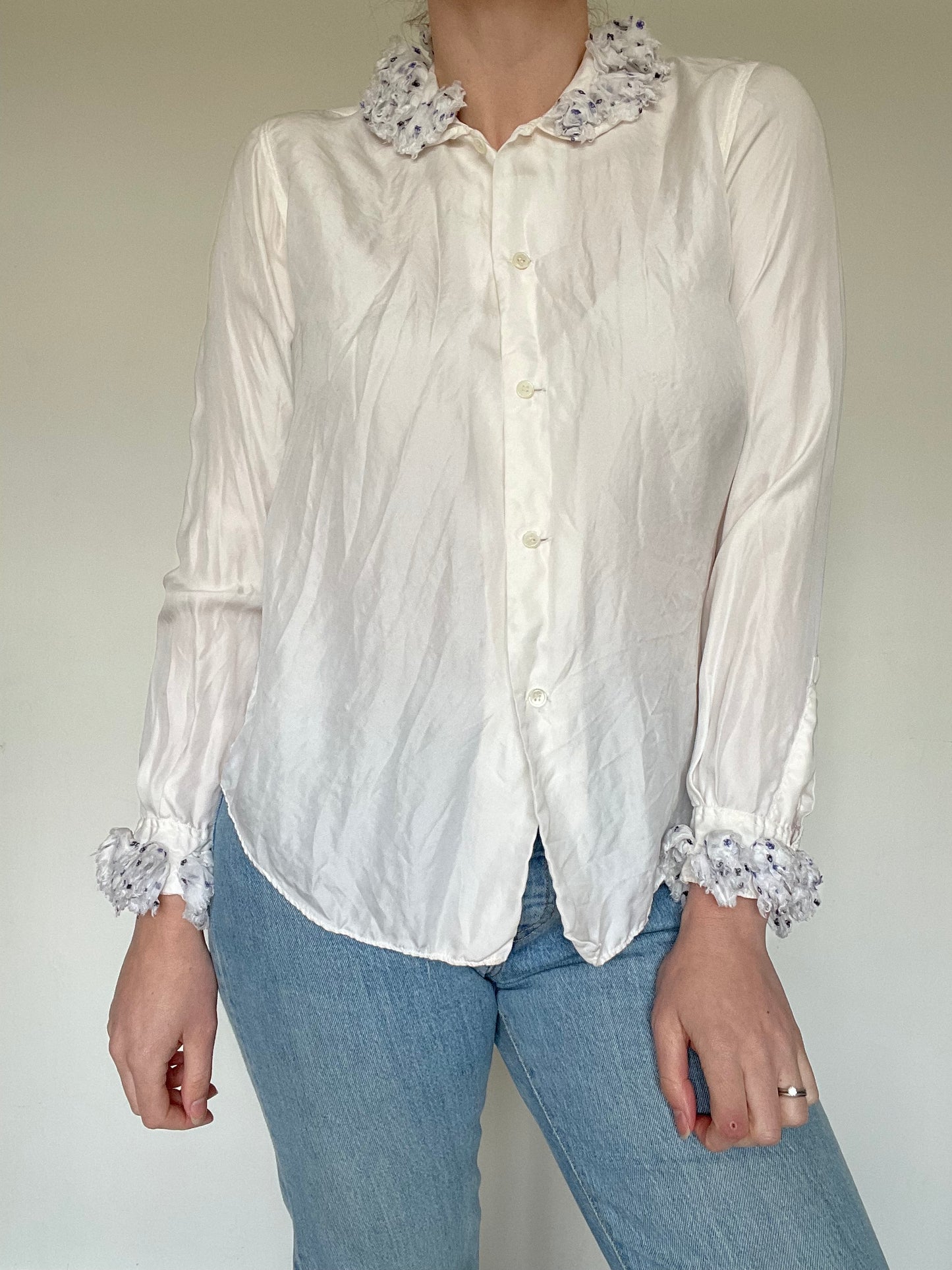 June by Jackie Silk Shirt - Size 8-12