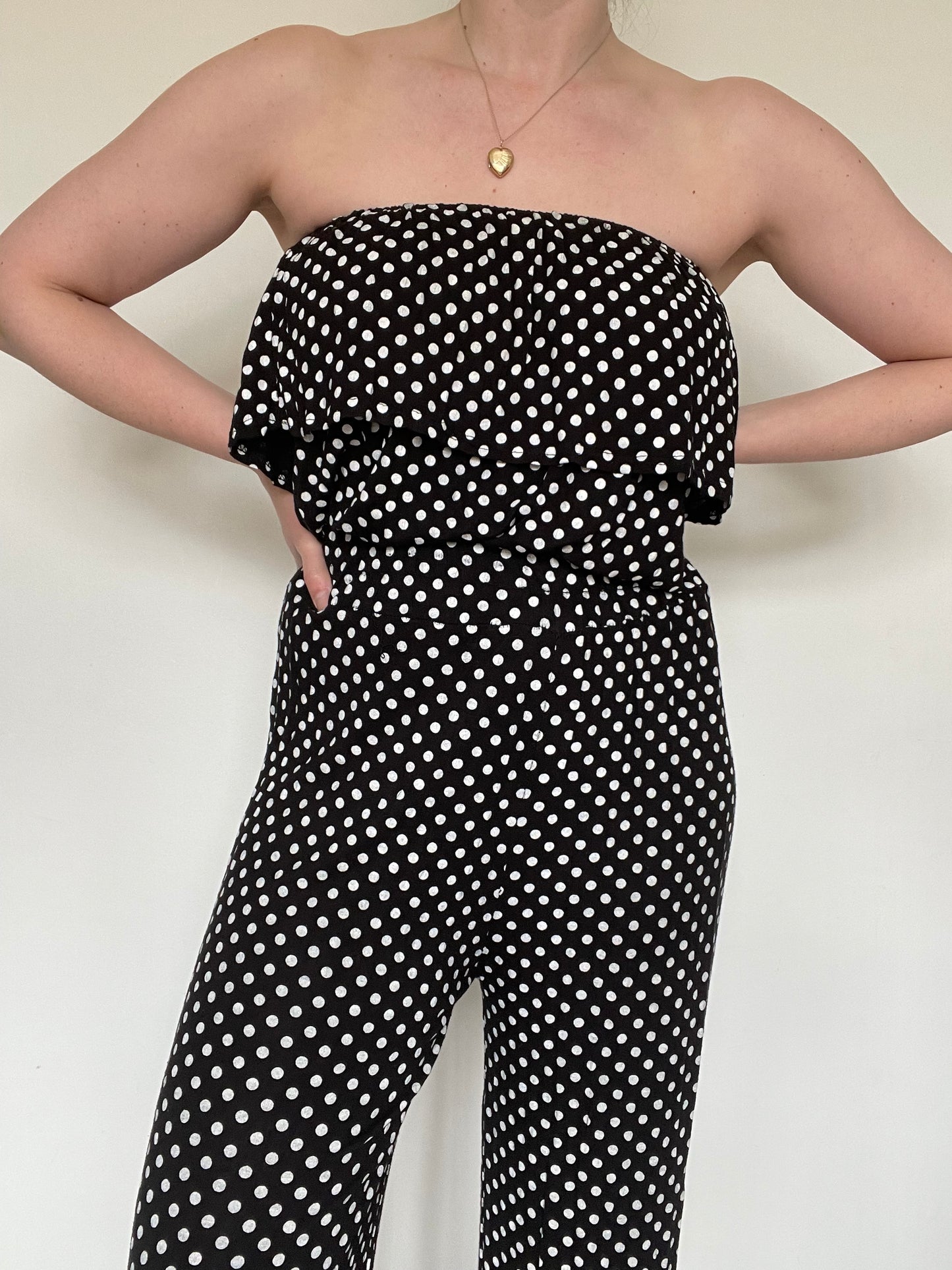 Polka Dot Jumpsuit - Size 12/14