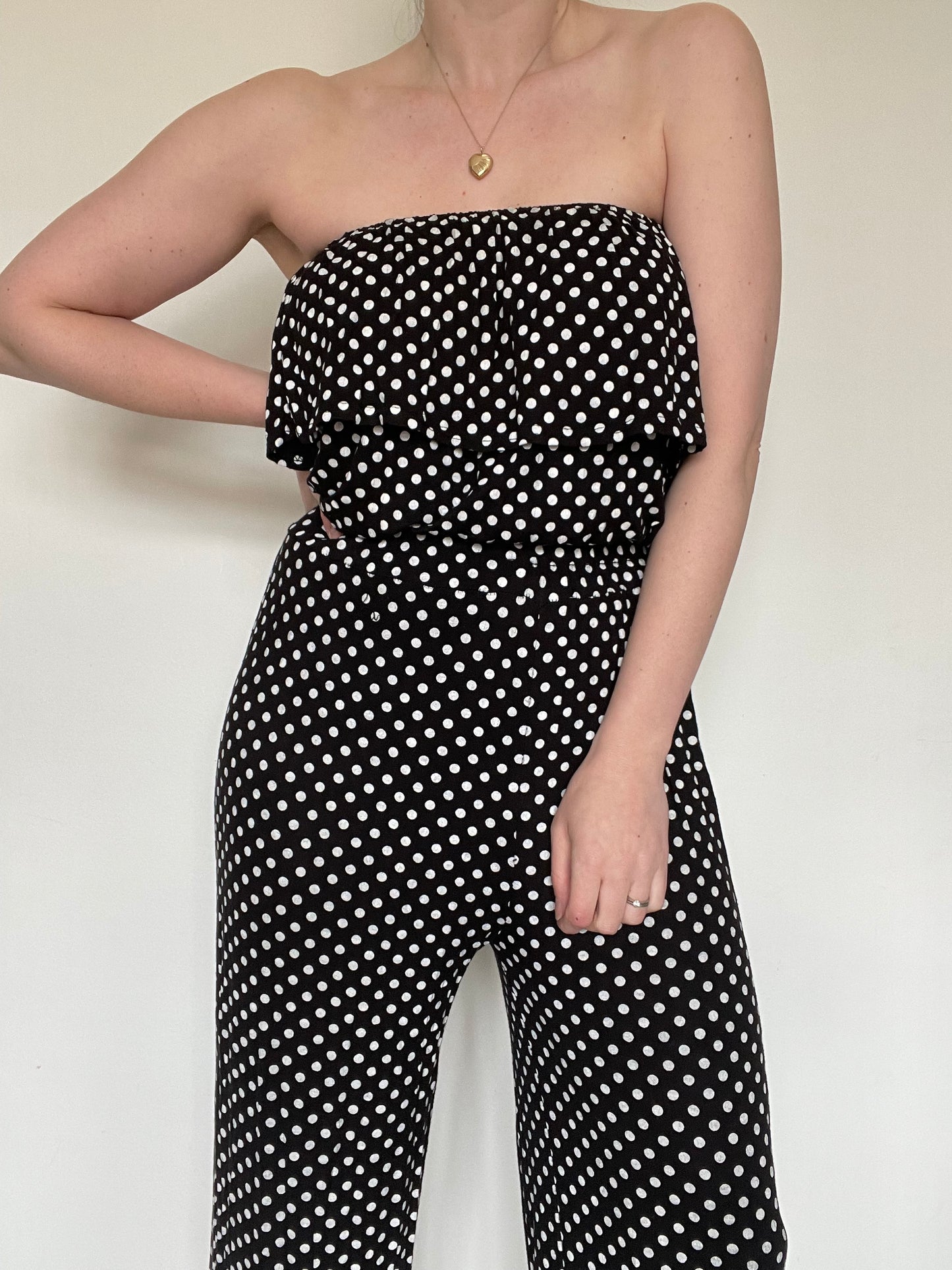 Polka Dot Jumpsuit - Size 12/14