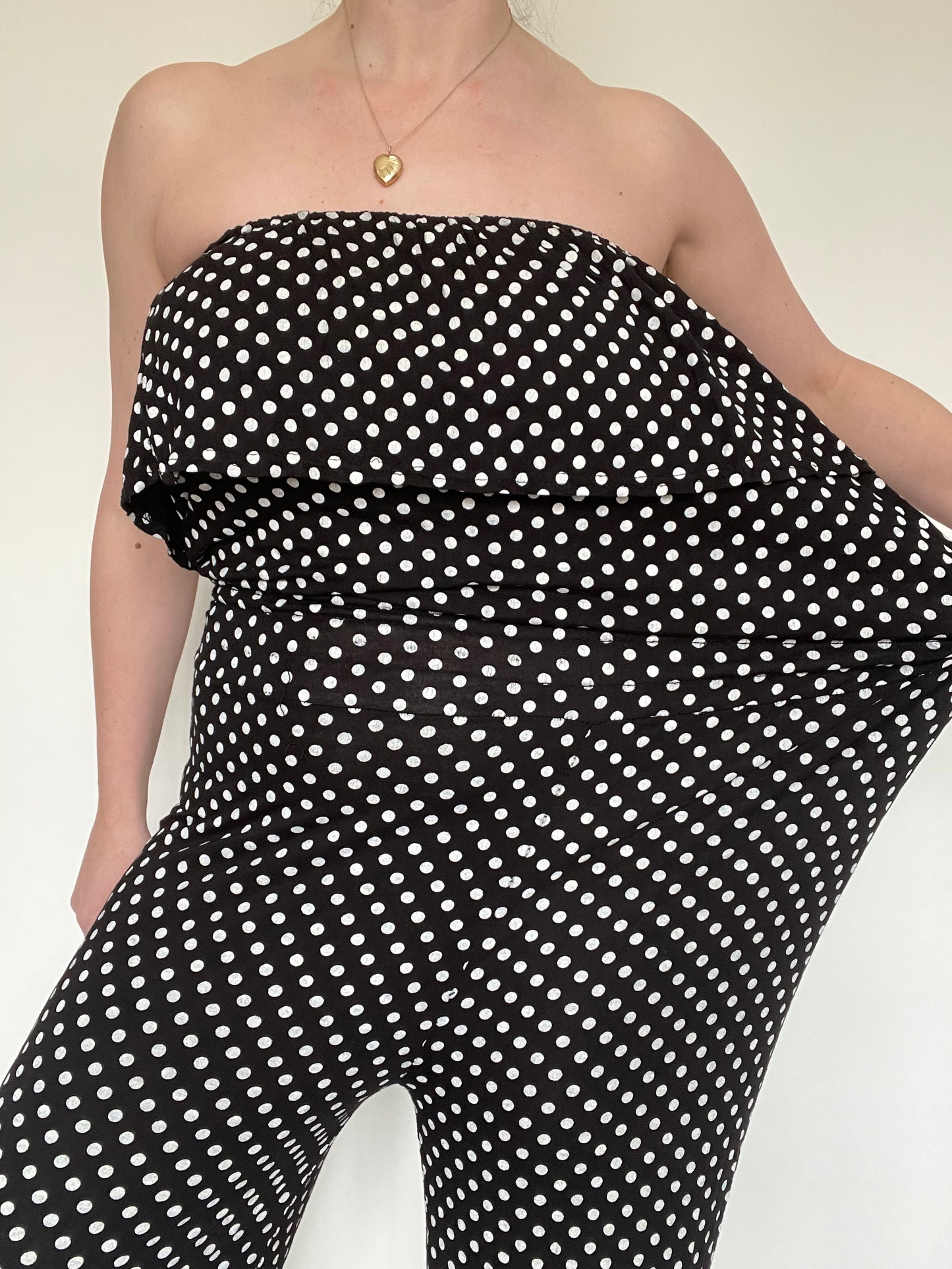 Polka Dot Jumpsuit - Size 12/14