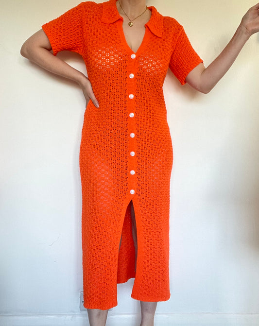 Knitted Summer Dress - Size M