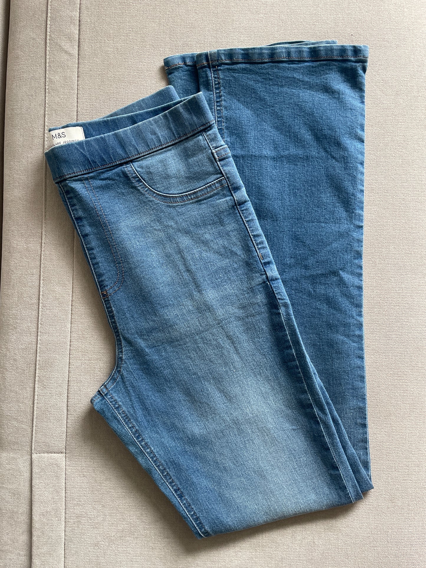 M&S Flare Jeggings - Size 12 Long