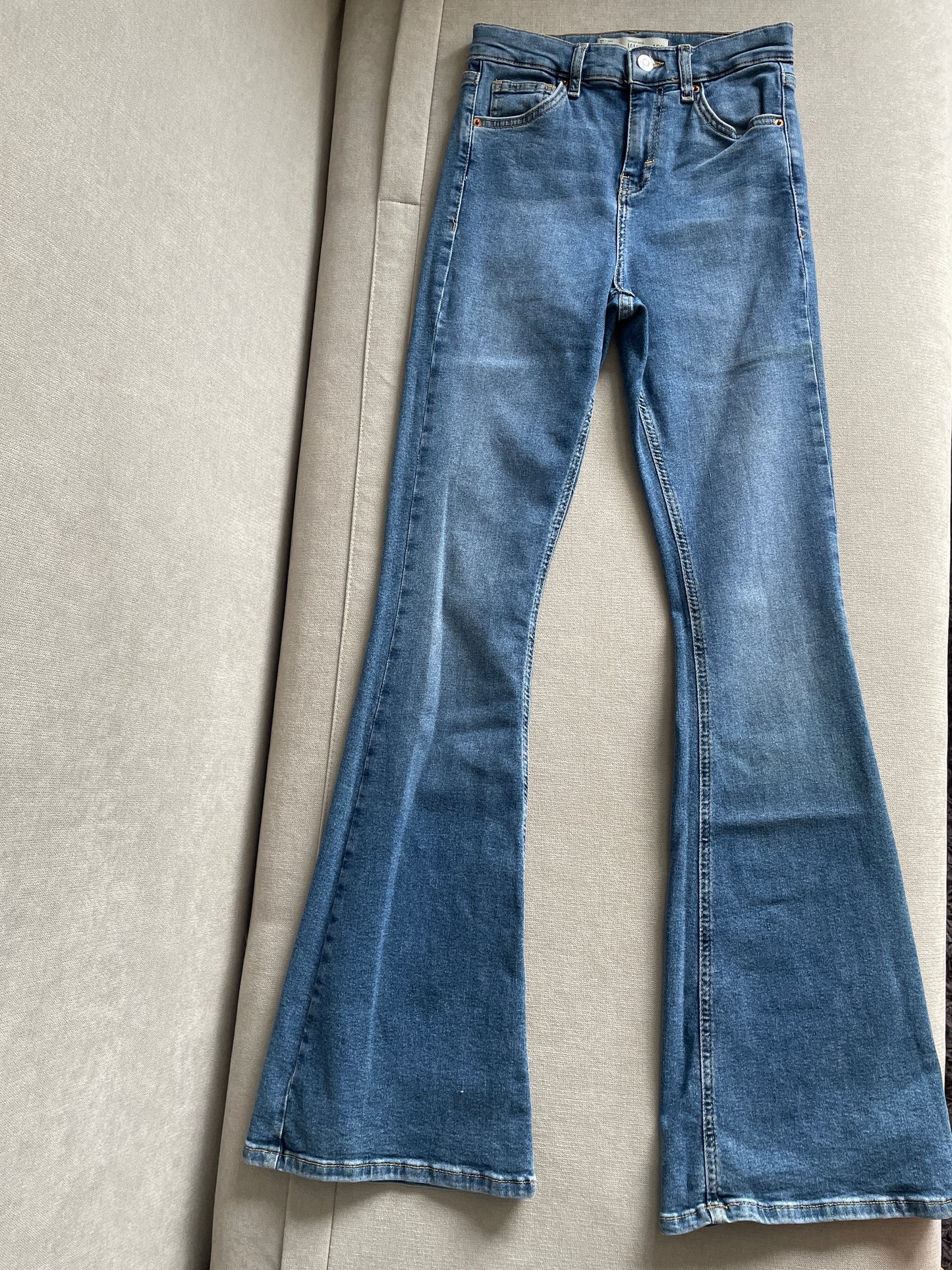 Topshop Jamie Moto Flare - Waist 26