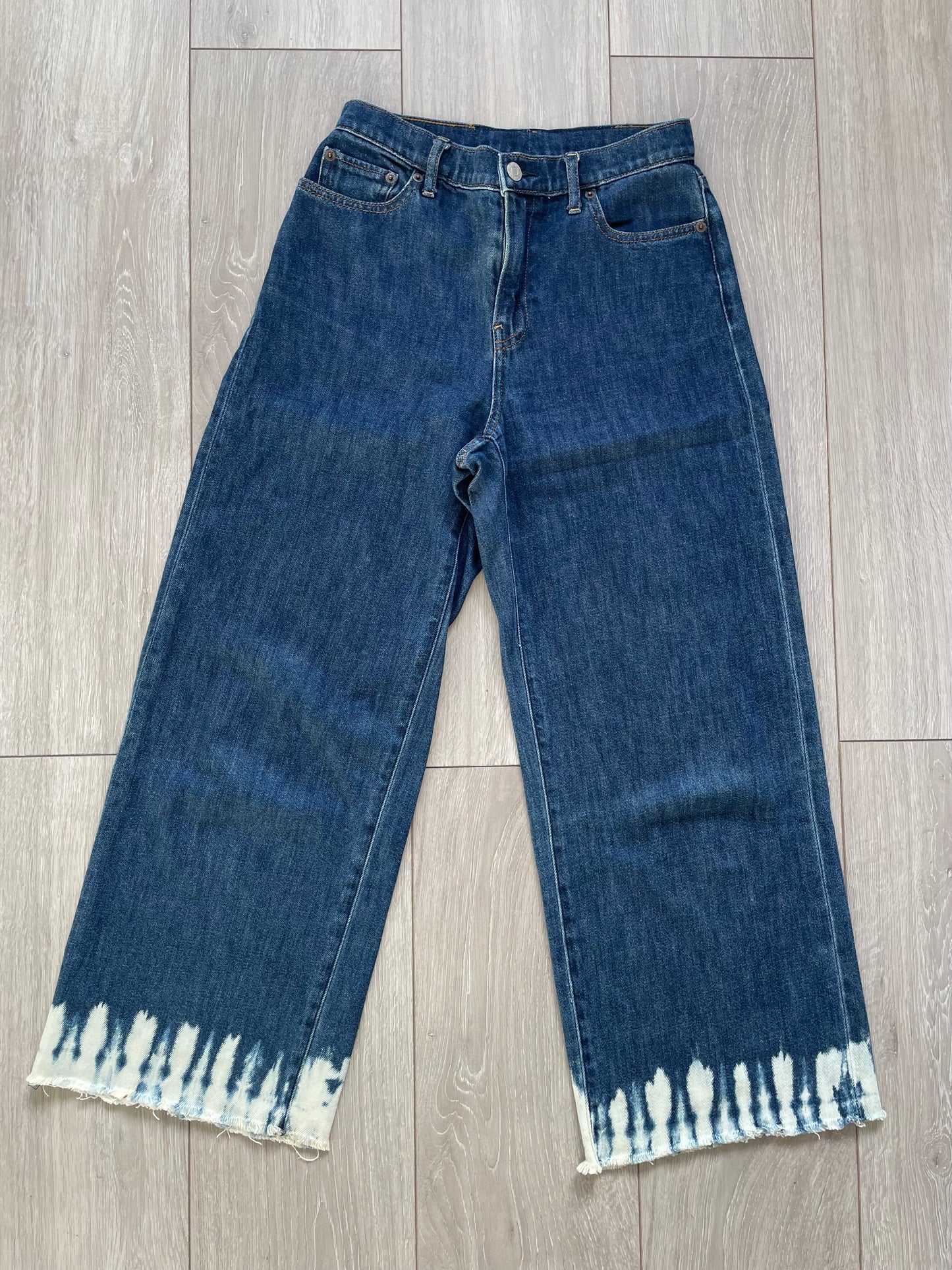 Gap Bleached Wide Leg Jeans - Size 8