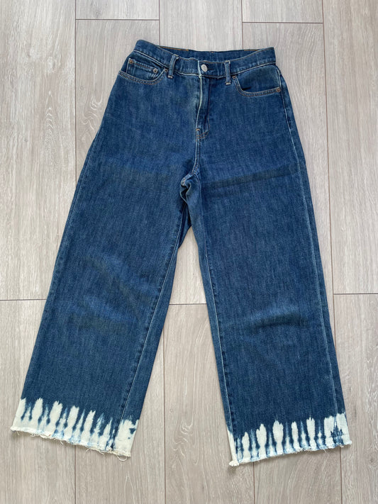 Gap Bleached Wide Leg Jeans - Size 8