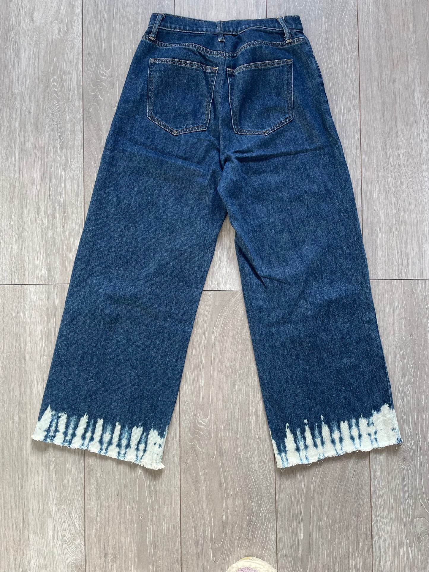 Gap Bleached Wide Leg Jeans - Size 8