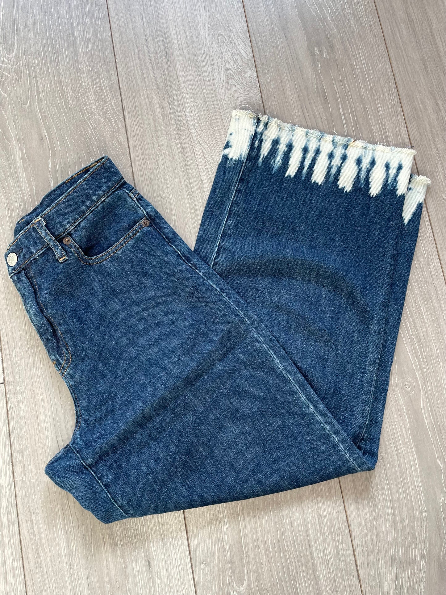 Gap Bleached Wide Leg Jeans - Size 8