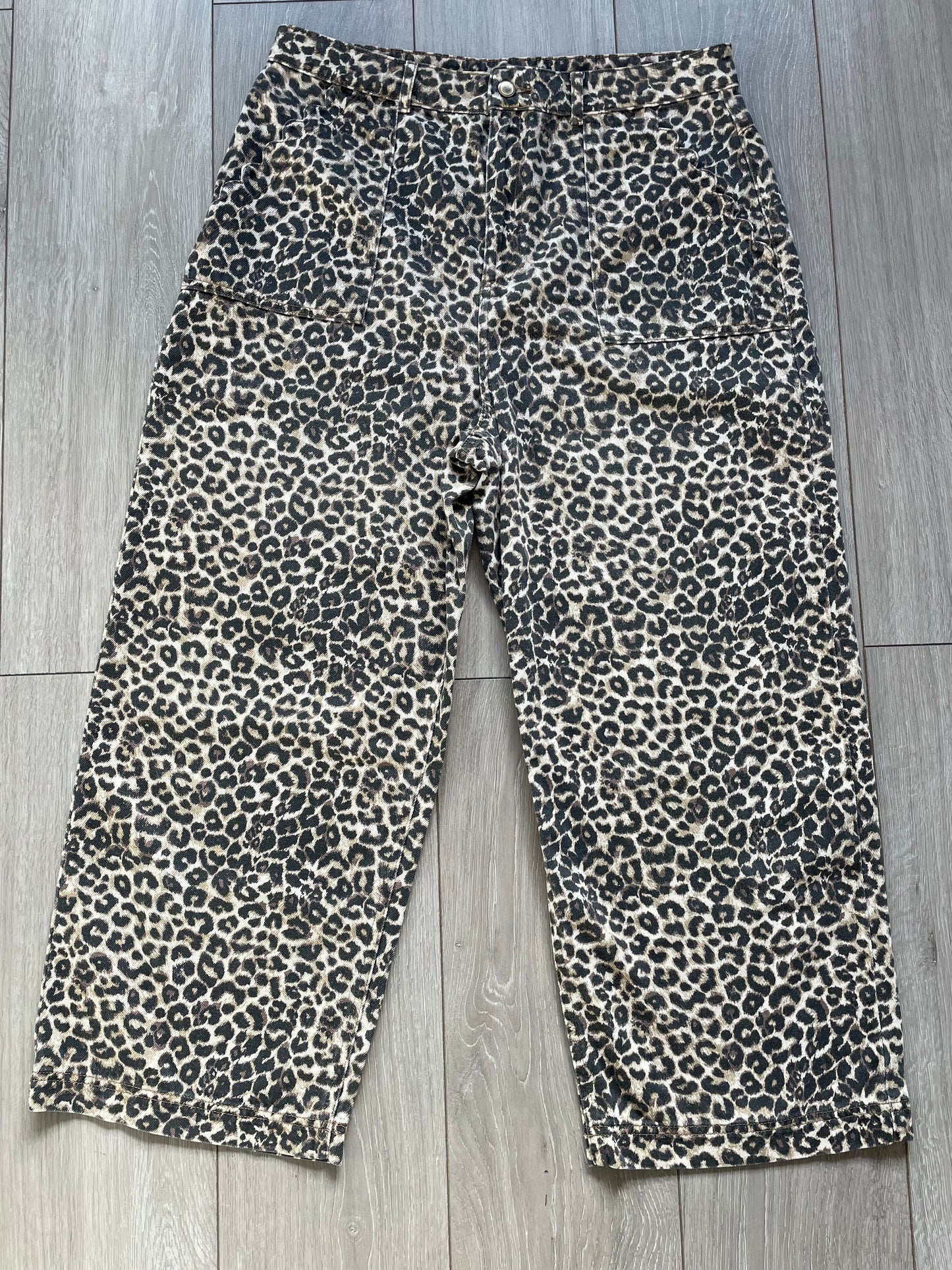 Oliver Bonas Leopard Jeans - Size 14/16