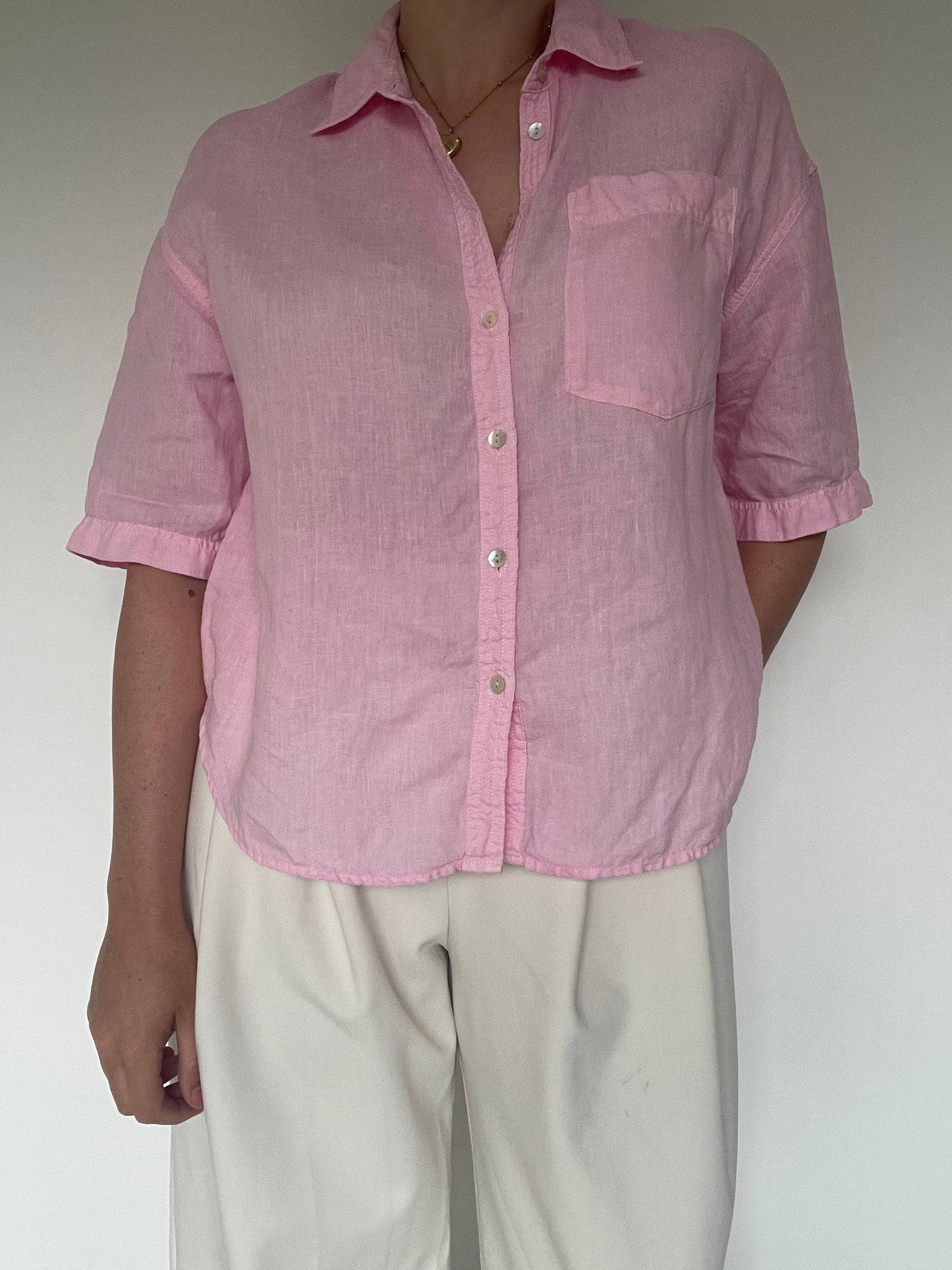 M&S Linen Shirt - Size 12