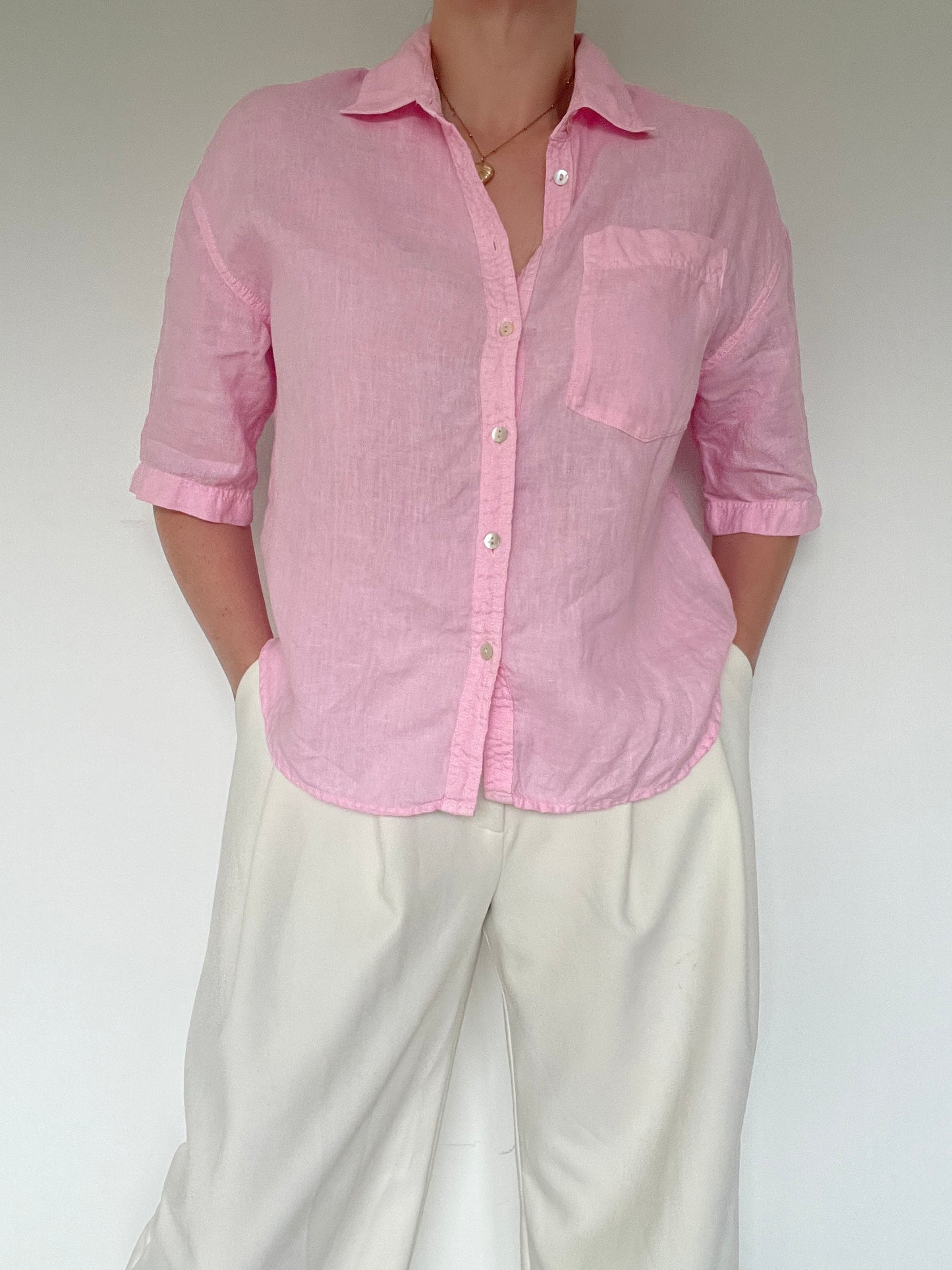 M&S Linen Shirt - Size 12
