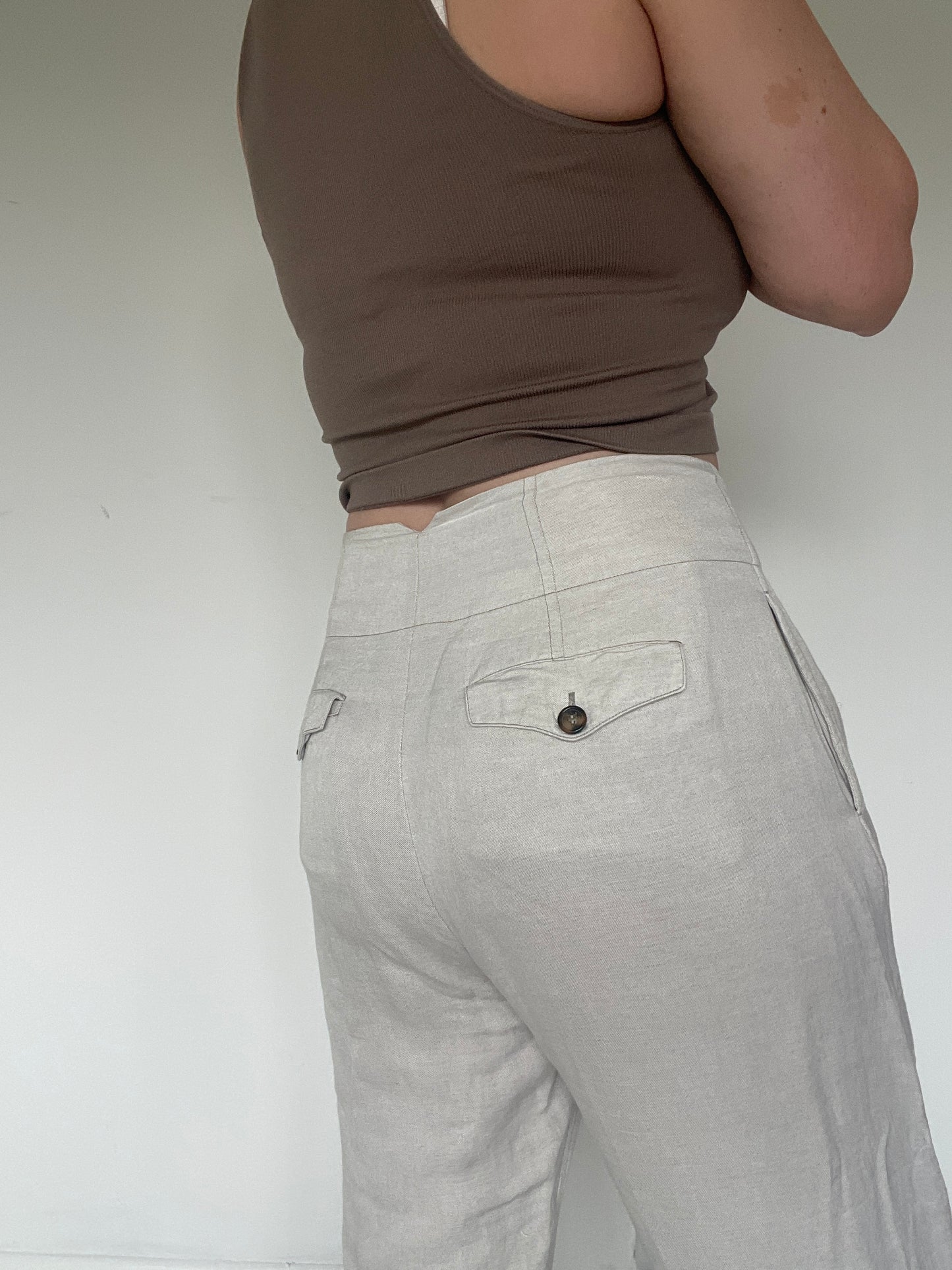 & Other Stories Linen Trousers - Size 12