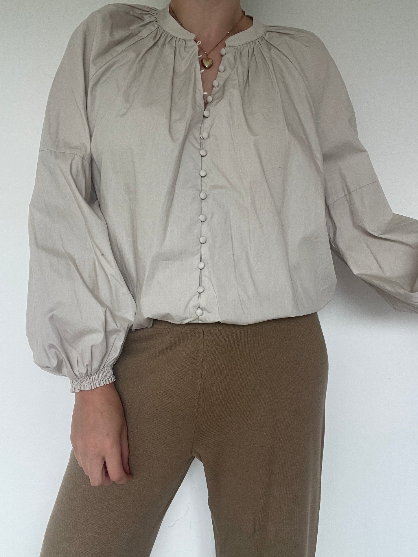 Mint Velvet Cotton Blouse - Size L