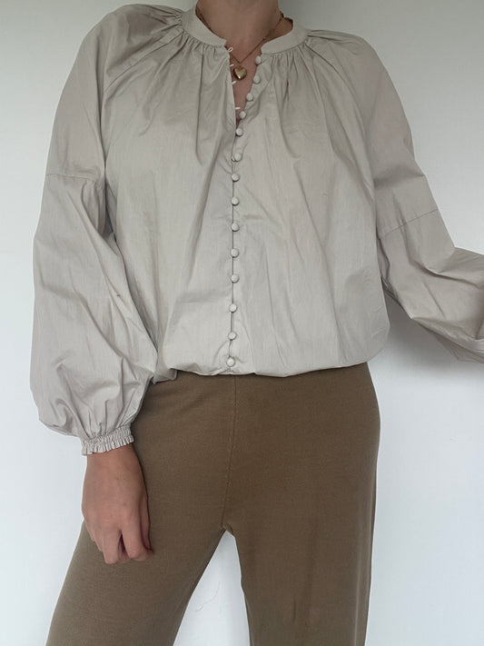 Mint Velvet Cotton Blouse - Size L