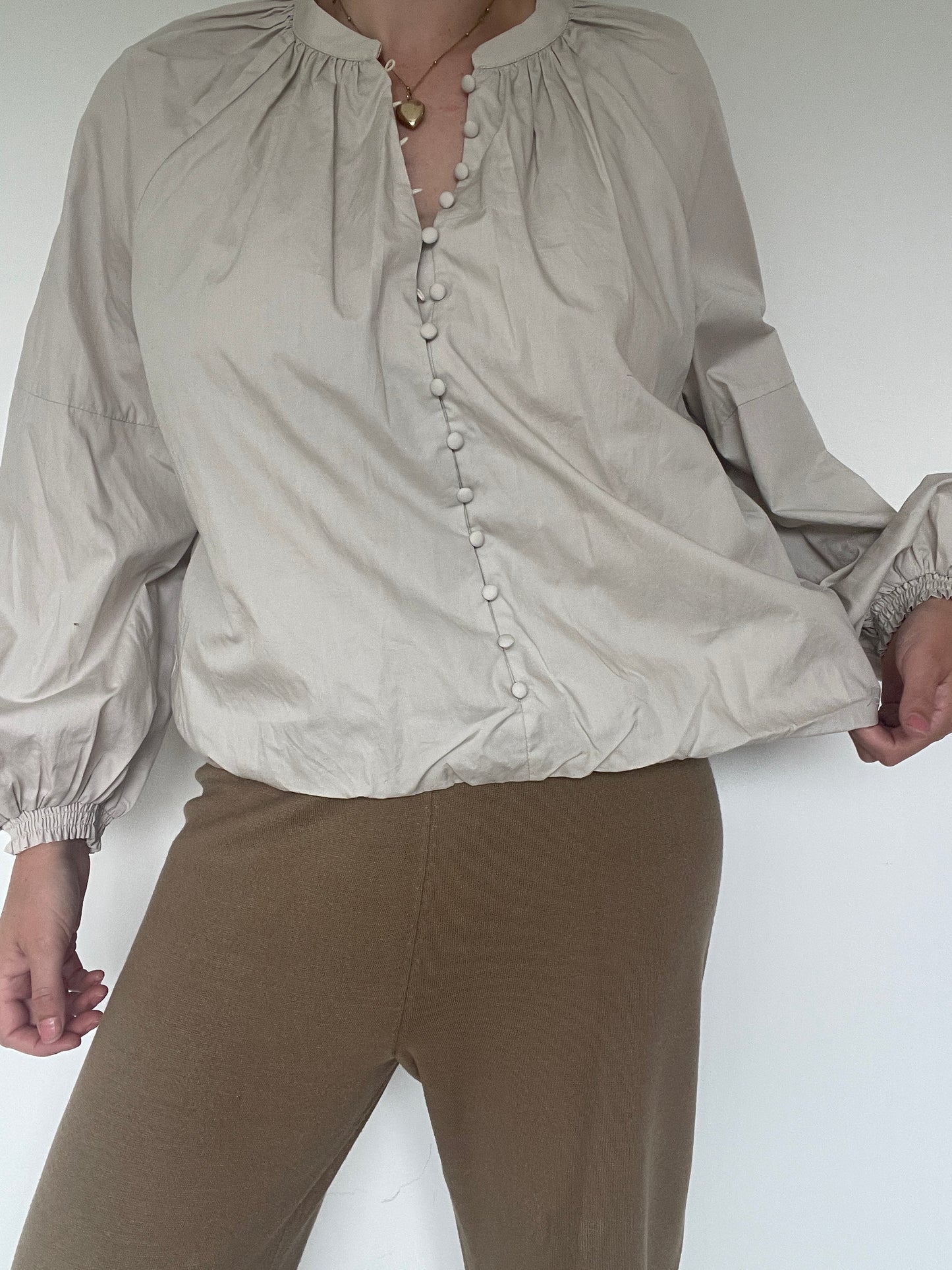Mint Velvet Cotton Blouse - Size L