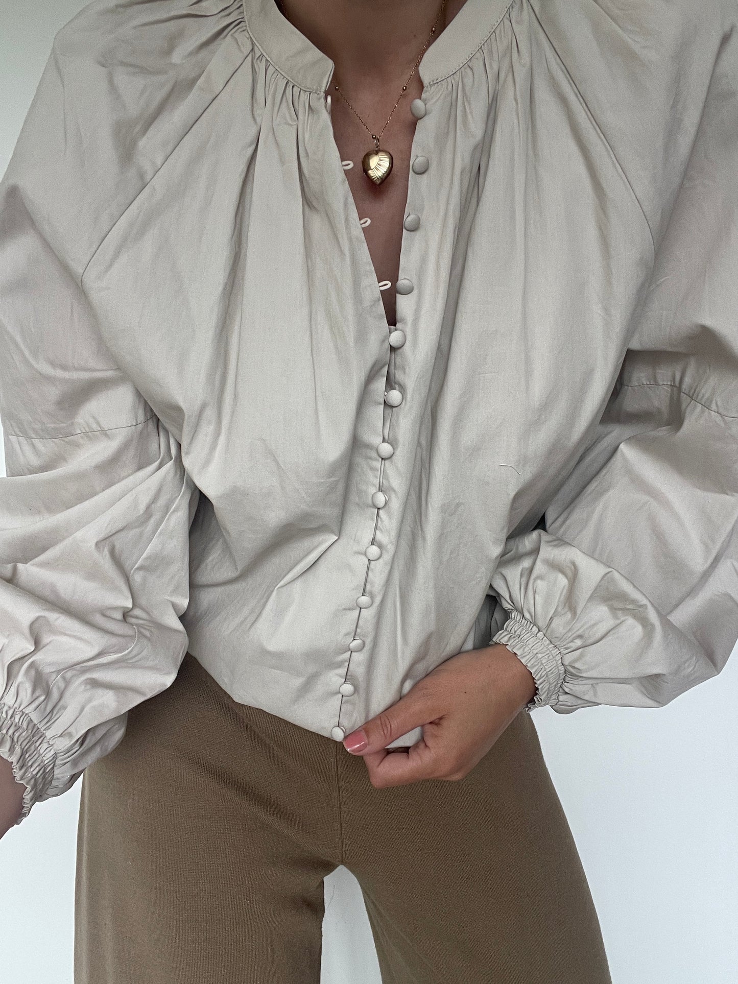 Mint Velvet Cotton Blouse - Size L