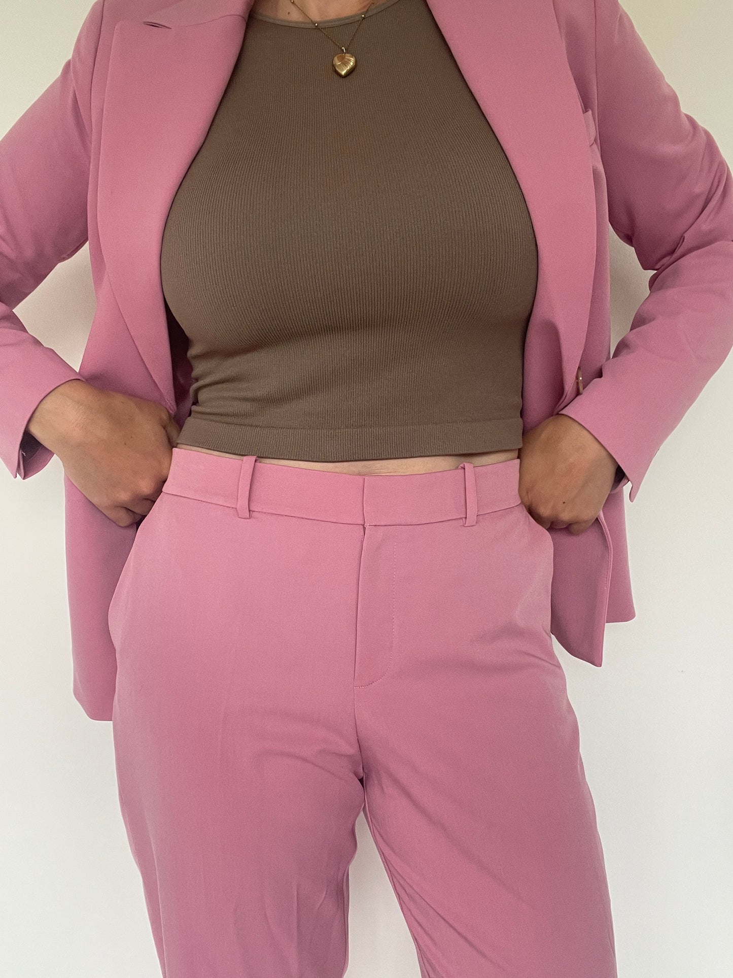Mango Pink Trousers - Size 12