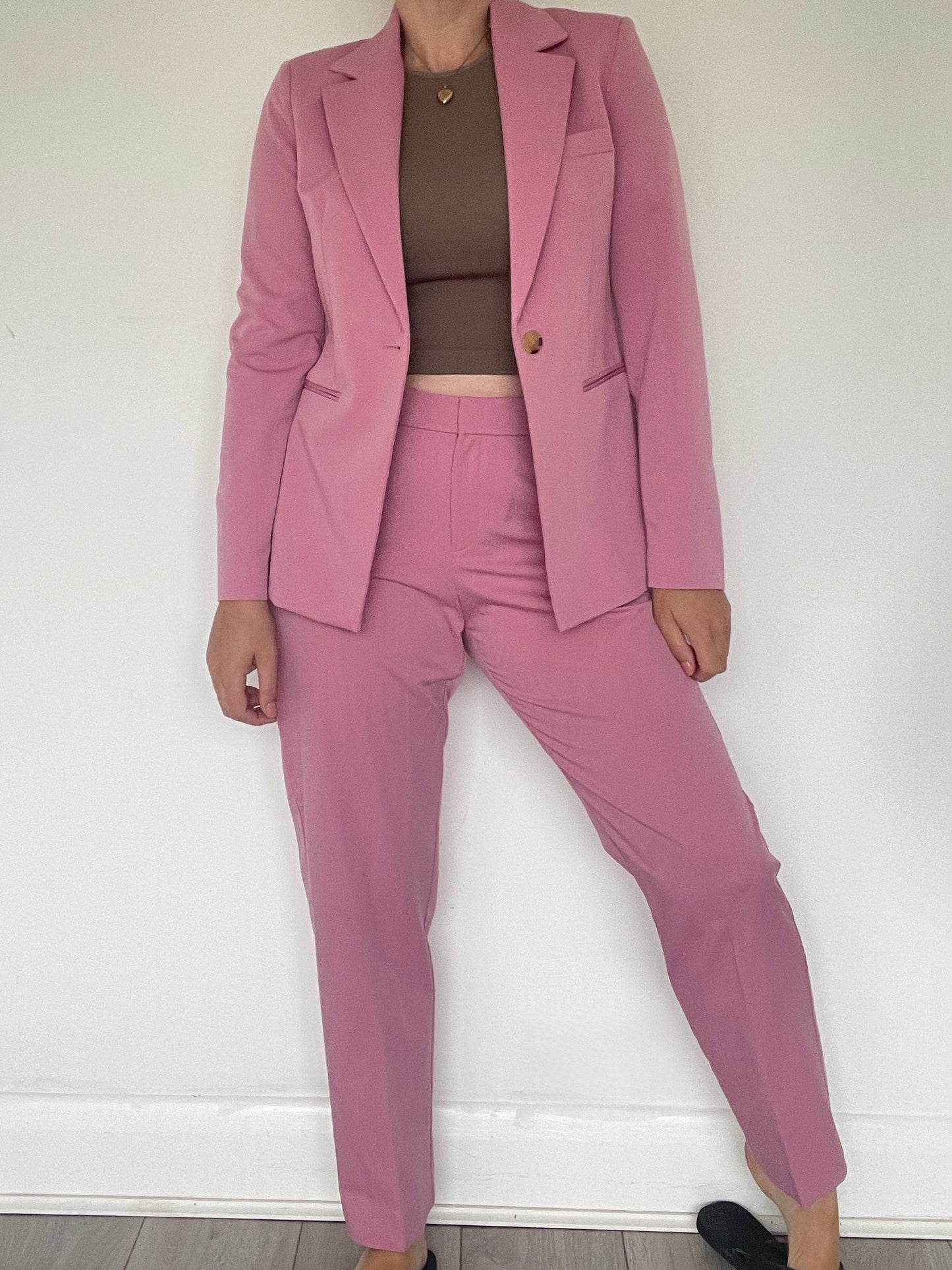 Mango Pink Trousers - Size 12
