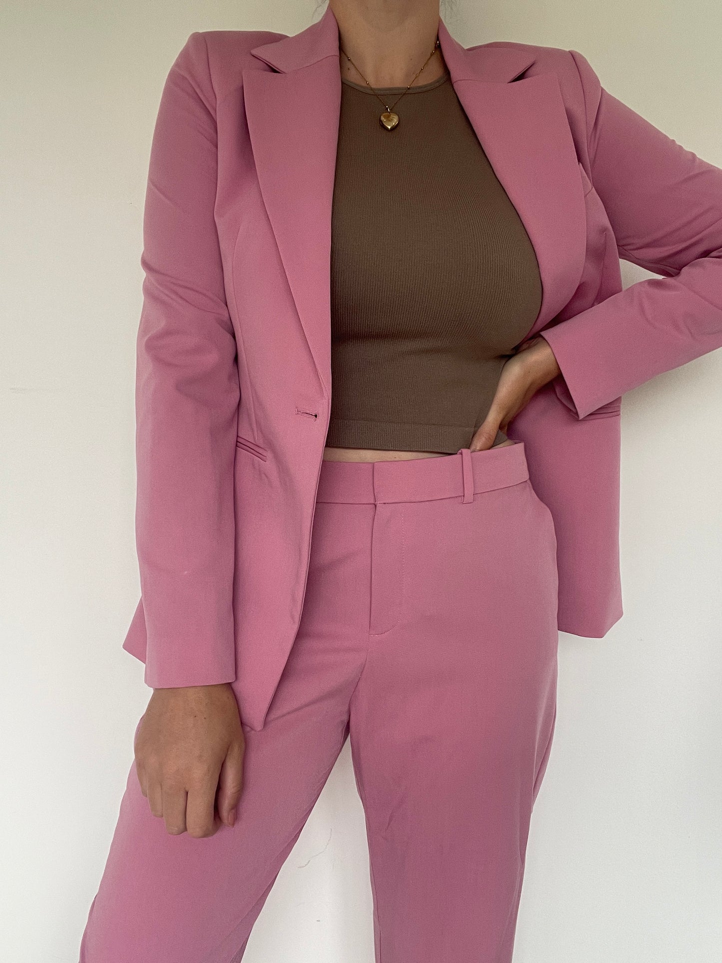 Mango Pink Trousers - Size 12