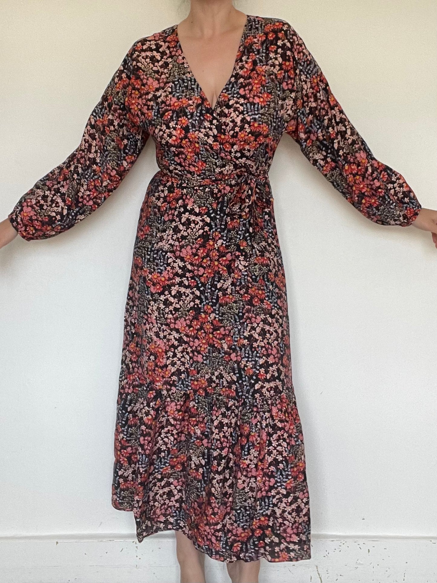 H&M Floral Wrap Dress