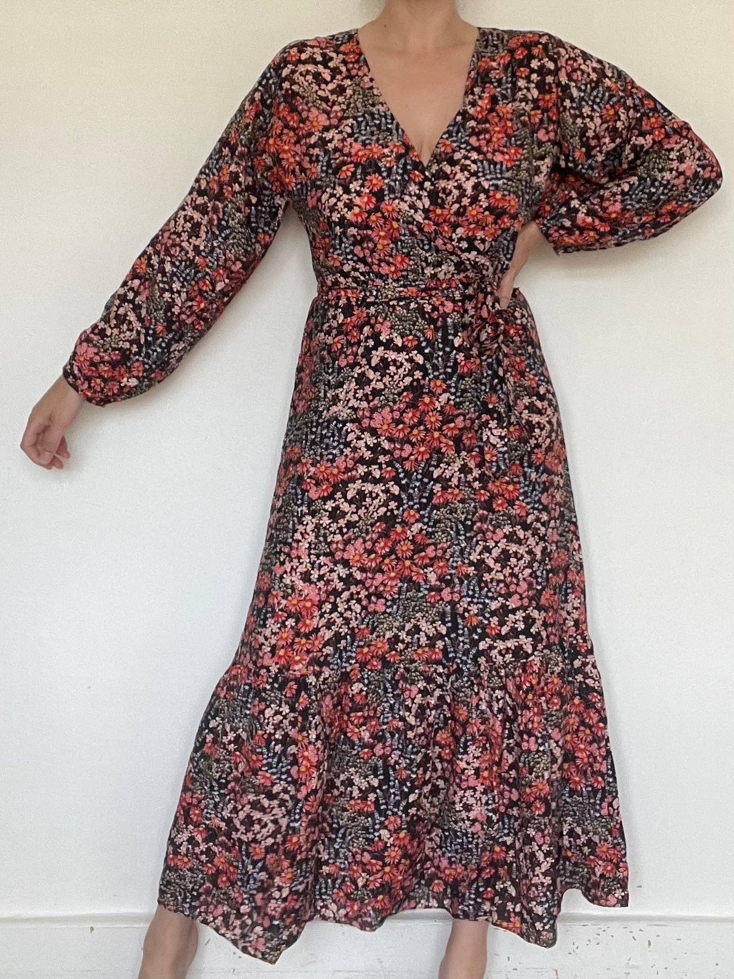 H&M Floral Wrap Dress