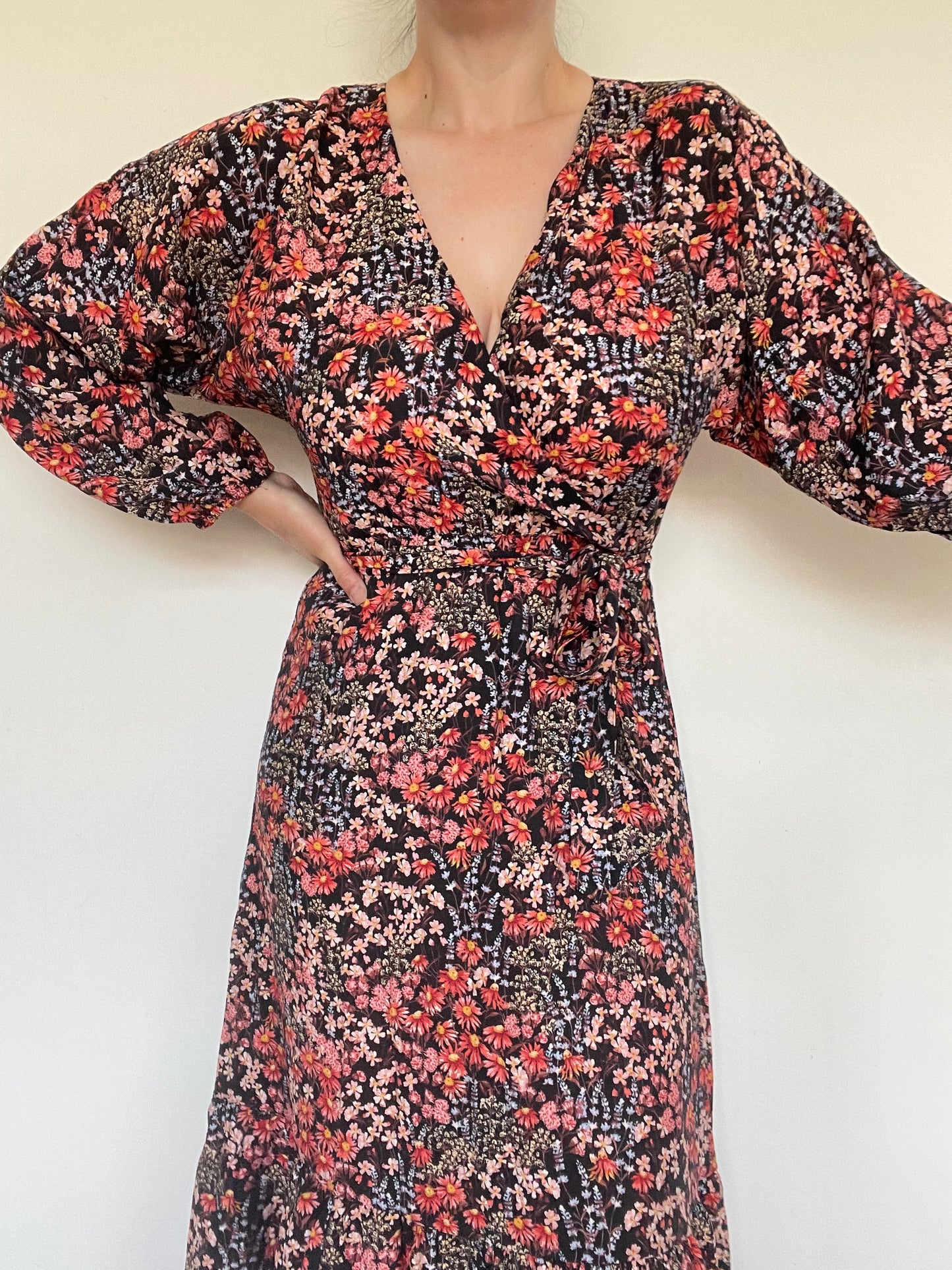 H&M Floral Wrap Dress