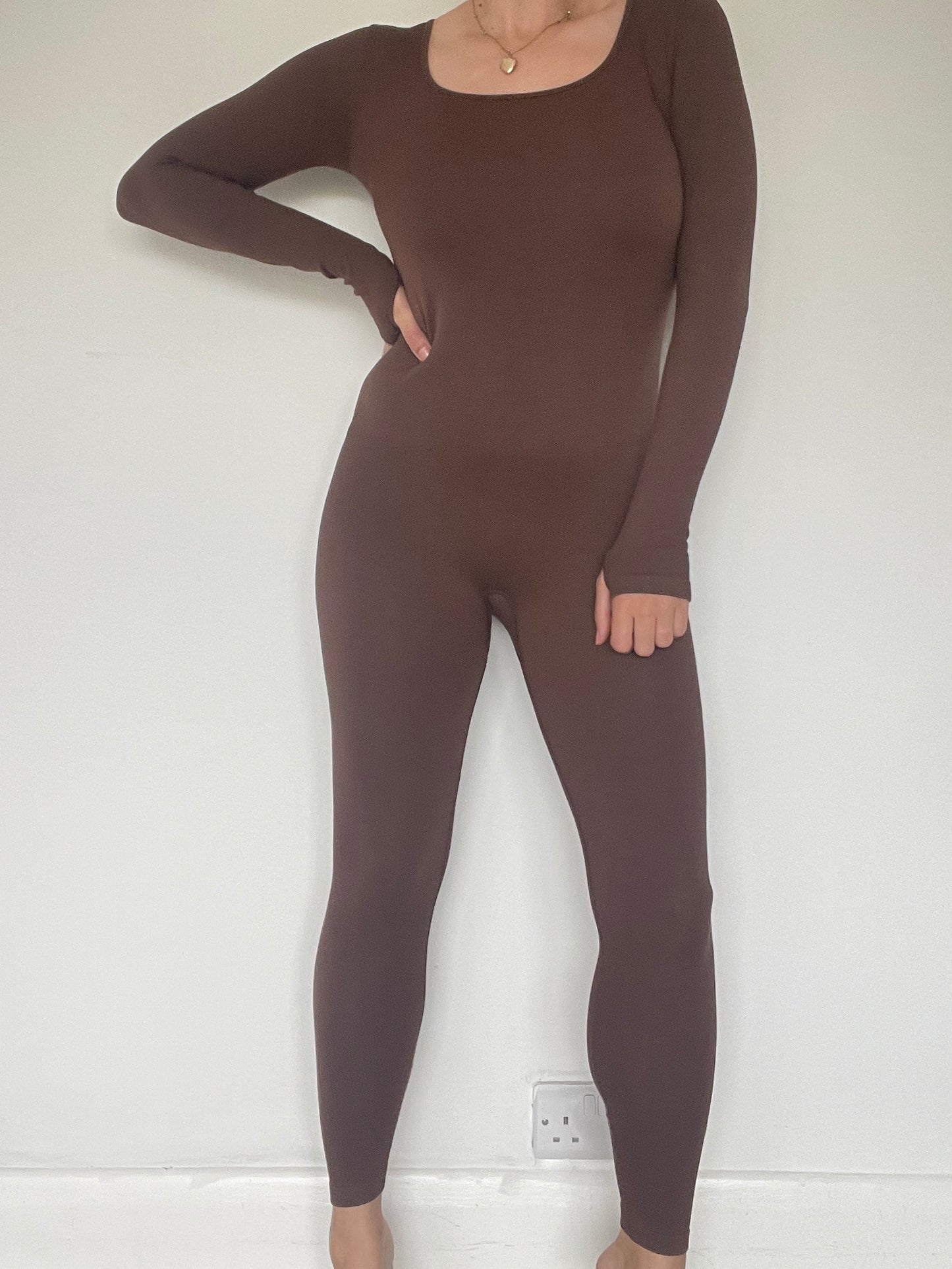 Brown Unitard - Size M