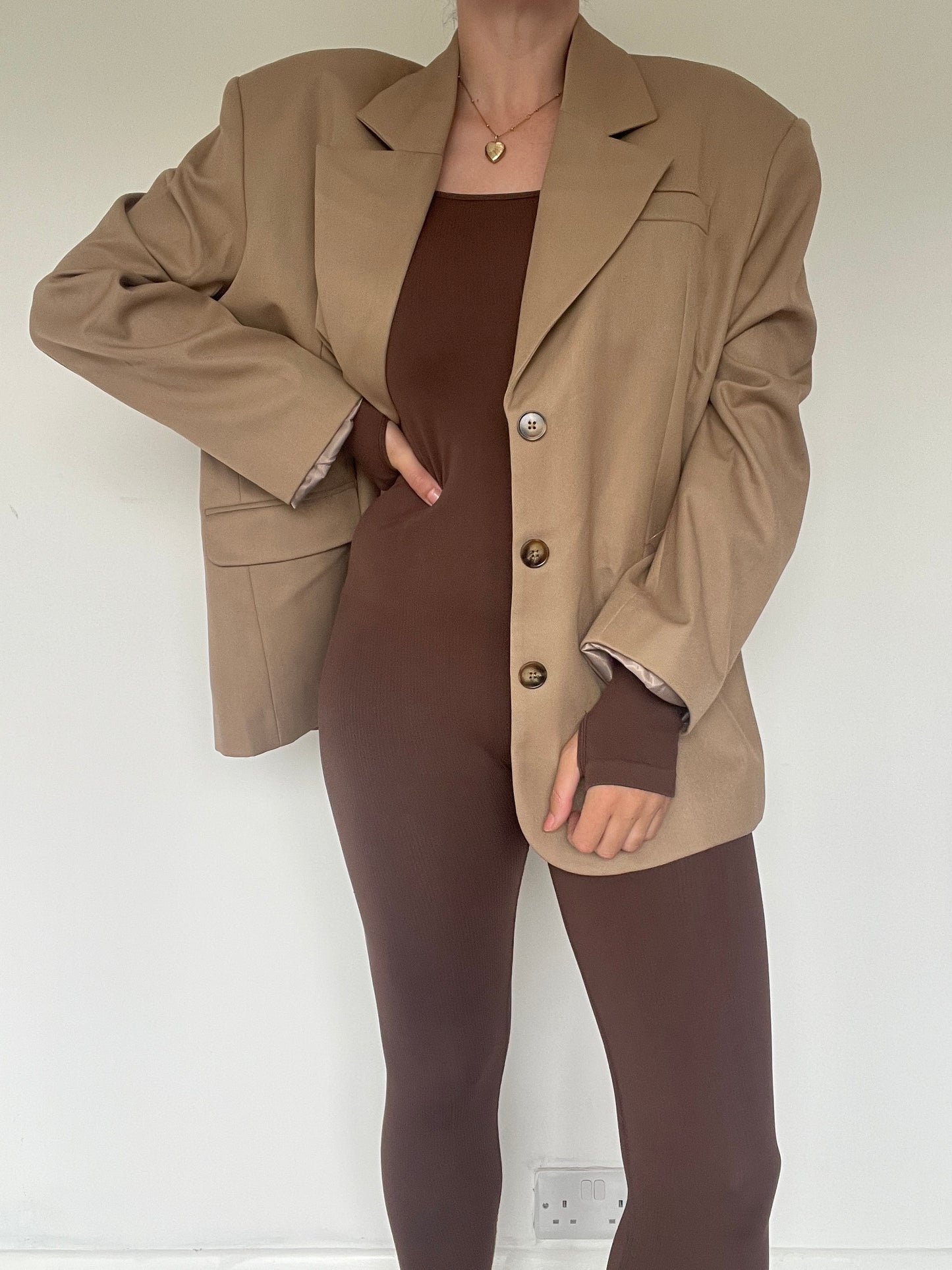 Brown Unitard - Size M