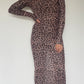 Leopard Mesh Dress - Size M