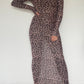 Leopard Mesh Dress - Size M