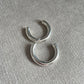 Silver Chunky Hoops