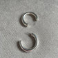 Silver Chunky Hoops