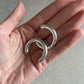Silver Chunky Hoops
