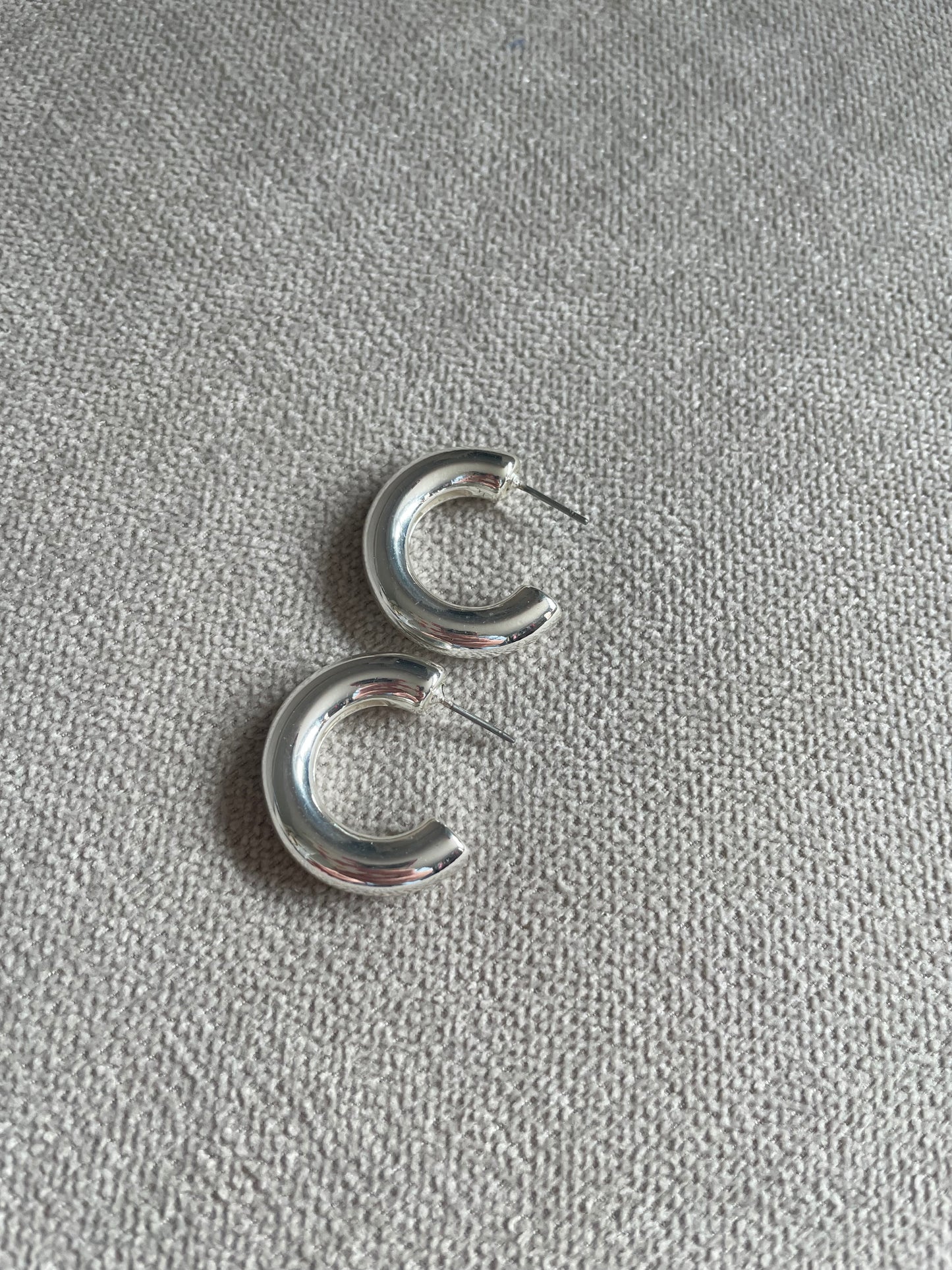Chunky Silver Earrings