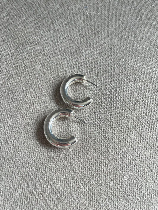 Chunky Silver Earrings